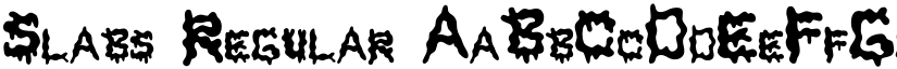 Slabs Regular font