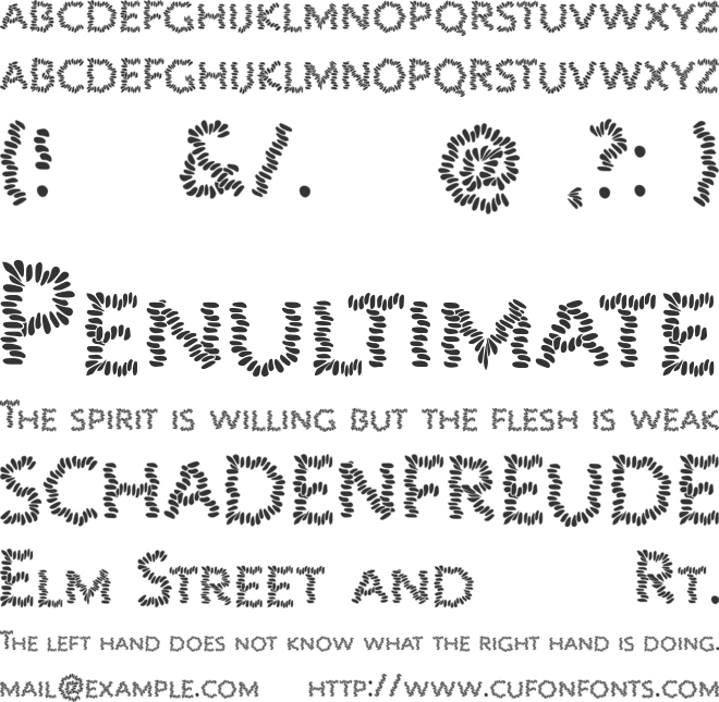 BLACK STONES font preview