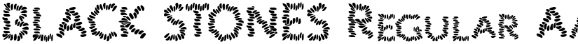 BLACK STONES Regular font