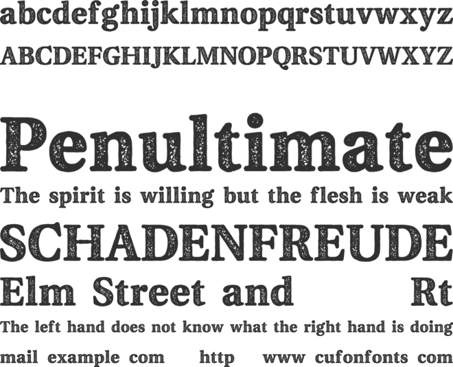 Fjord font preview