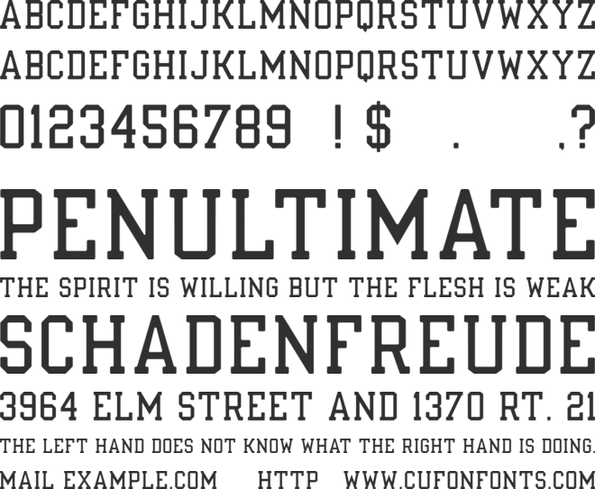 Nuport font preview