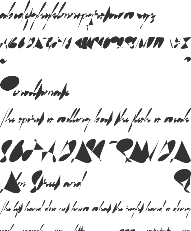 Vaniline font preview