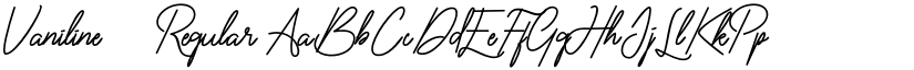 Vaniline2 Regular font