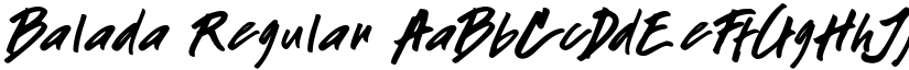 Balada Regular font