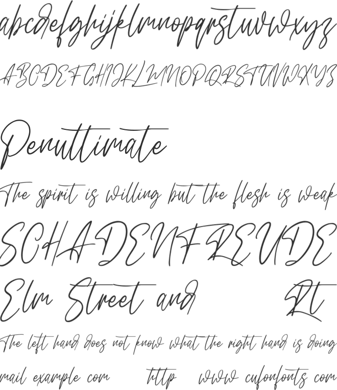 Dillandio Free font preview