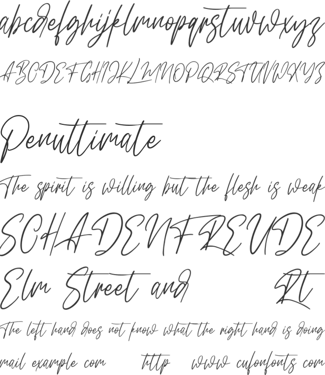 Dillandio Free font preview