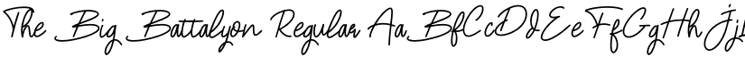 The Big Battalyon Regular font