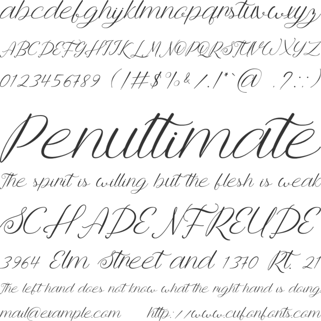 Anttalla font preview