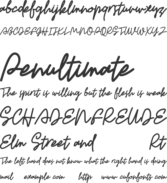 Xelouaja font preview
