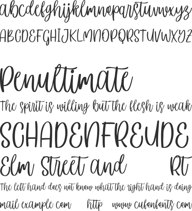 Mysthics Free font preview
