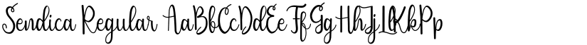 Sendica Regular font