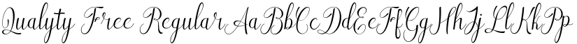 Qualyty Free Regular font