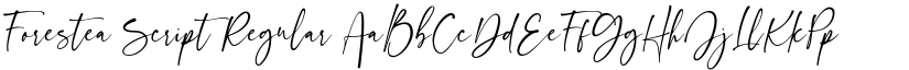 Forestea Script Regular font