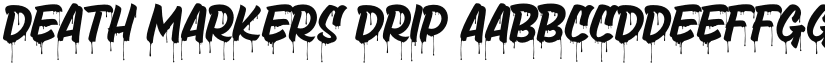Death Markers Drip font