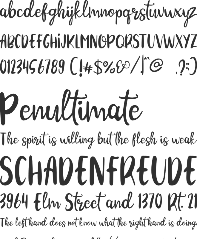 Cinnamon Cookie font preview
