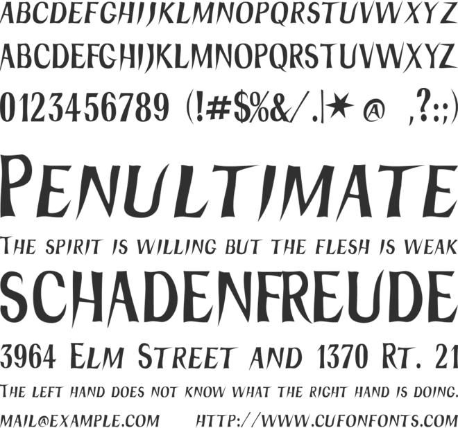 Hydra font preview