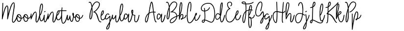 Moonlinetwo Regular font