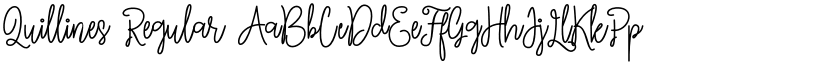 Quillines Regular font