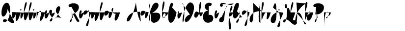 Quillines2 Regular font