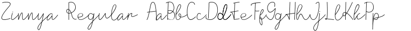 Zinnya Regular font