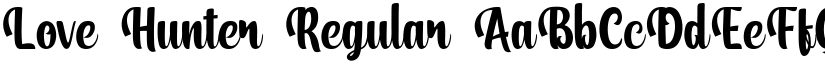 Love Hunter Regular font