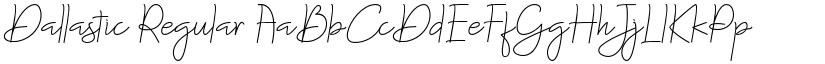 Dallastic Regular font