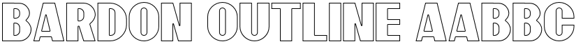 Bardon Outline font