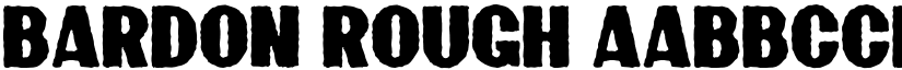Bardon Rough font