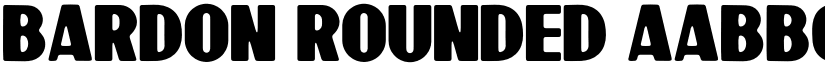 Bardon Rounded font