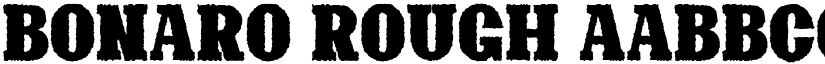 Bonaro Rough font