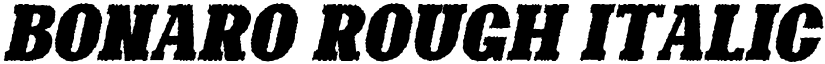 Bonaro Rough Italic font