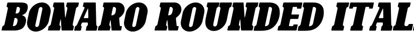 Bonaro Rounded Italic font
