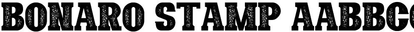 Bonaro Stamp font
