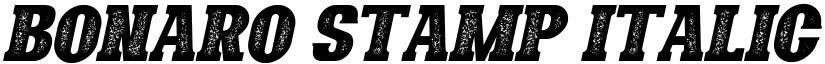Bonaro Stamp Italic font