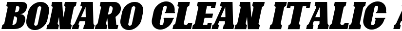 Bonaro Clean Italic font