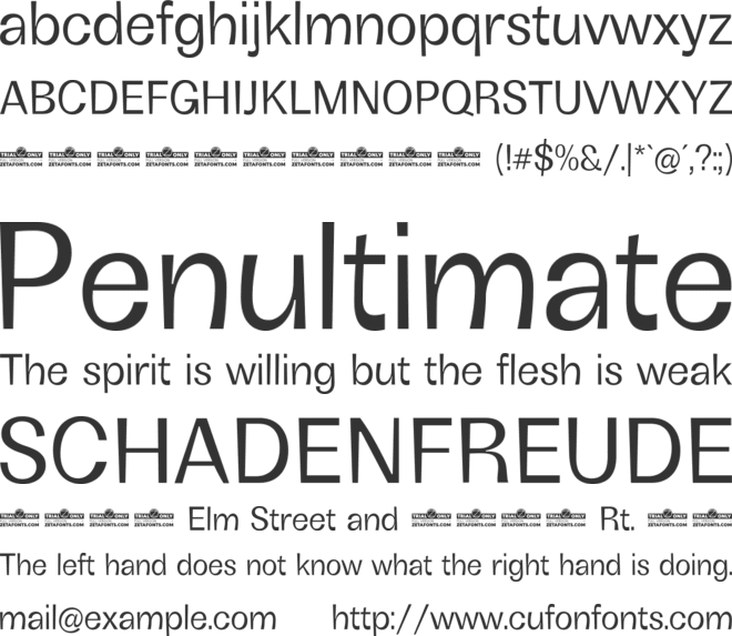 Boring Sans B Trial font preview