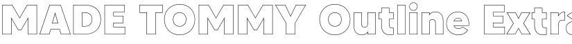 MADE TOMMY Outline ExtraBold font