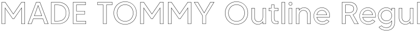 MADE TOMMY Outline Regular font