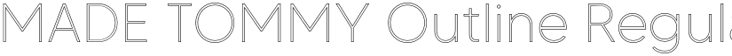 MADE TOMMY Outline Regular font