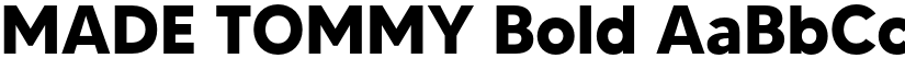 MADE TOMMY Bold font