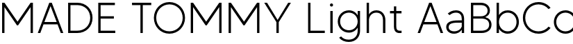 MADE TOMMY Light font