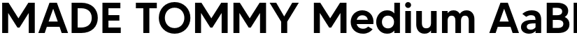 MADE TOMMY Medium font