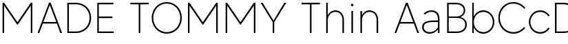 MADE TOMMY Thin font