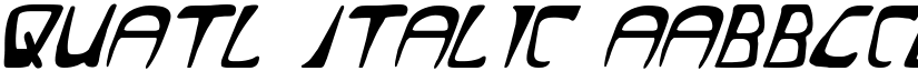 Quatl Italic font