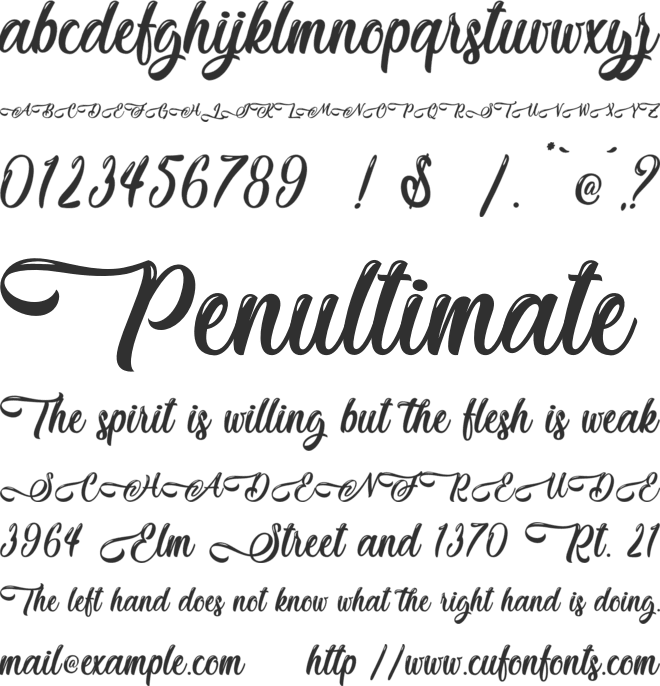 Seaside Wave - Personal Use font preview