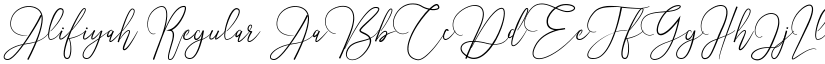 Alifiyah Regular font