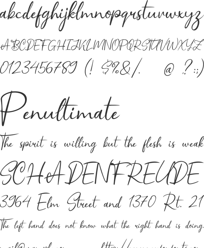 Scagen font preview