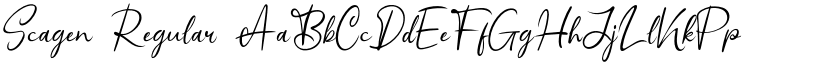 Scagen Regular font