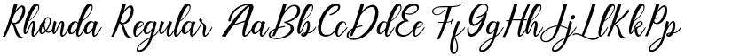 Rhonda Regular font