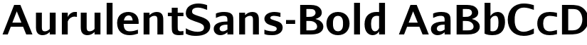 AurulentSans-Bold font